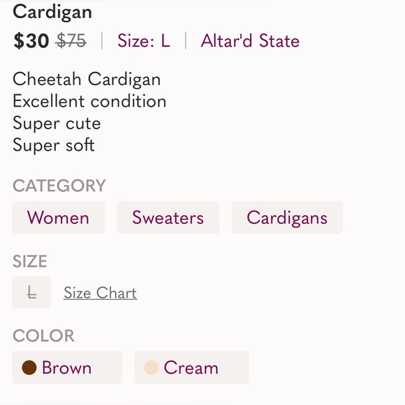 🖤🤎 Leopard Print Cardigan 🤎🖤 - Picture 6 of 6